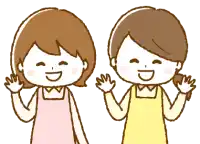 笑顔の保育士のイラスト